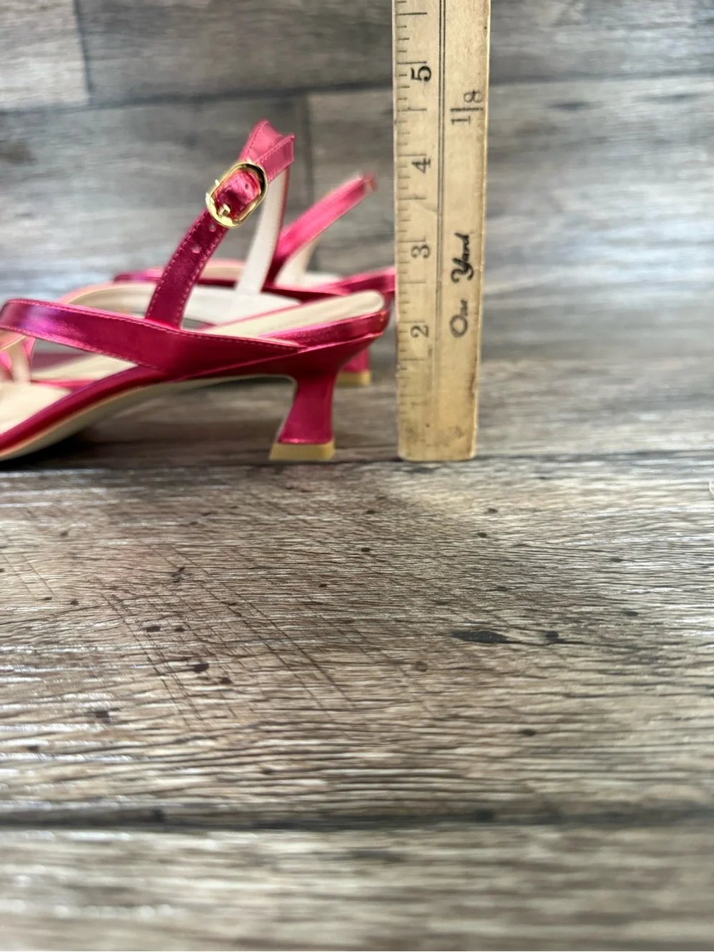 NEW Stuart Weitzman Oasis 50 Slingback Sandal Hot Pink Width:M Sz 6.5